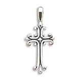 Oxidized Cross Slide Pendant