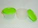 Tupperware 4oz SNACK CUPS Lunch Dip Candy Fruit Bowl 2pc Set New Lime Green RARE
