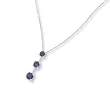 14K White Gold Tanzanite Necklace