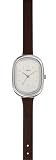 Opex - X3411LA2 - Montre Femme - Landscape - Quartz Analogique - Cadran Acier - Fond Blanc - Bracelet Cuir Marron