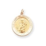 14k Our Lady of Mt. Carmel Medal Charm