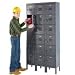 Edsal CL5133TN-UN Citadel Steel 3 Wide Traditional 6 Tier Box Locker with 18 Opening, 12" Width x 12" Height x 15" Depth, Tan