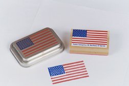 STAMP & STAMP PAD SET AMERICAN FLAG