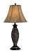 Lite Source C41162 Gentry Table Lamp, Dark Bronze with Jacquard Fabric Shade