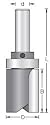 Amana Tool 45487 Flush Trim Template and Pattern Plunge 2-Flute Carbide Tipped Router Bit with Ball Bearing, 1/4-Inch Shank