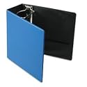 Cardinal 18767 Recycled Easy Open D-Ring Binder W/Finger Slot, 5 Capacity, Medium Blue