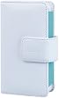 iLuv I606BWBL Leather Protective Battery Holder with Front Cover, White/Blue