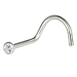 Swarovski CRYSTAL AURORA Screw Nose Ring