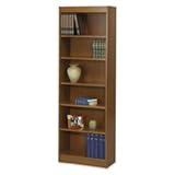 Safco 6-Shelf Veneer Baby Bookcase, 24-Inch W, Medium Oak