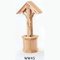 Western Red Cedar Wishing Well - 4' Wishing Well - Patio and Garden Furniture