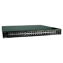 D-Link xStack Managed 48-Port Gigabit L2+ Switch, 2U Form Factor, 4 Combo SFP