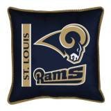 Sports Coverage 01JSSDL1RAM1818 Sideline Saint Louis Rams Pillow in Midnight Blu