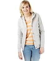 Angel Cotton Rich Burnout Button Through Sweat Top