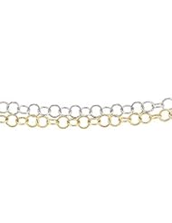 CleverEves 14K Yellow Ring Chain (Tt) 17 Inch
