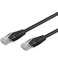 BIGtec 10m CAT.5e Ethernet LAN Patchkabel Gigabit Netzwerkkabel Patch Kabel schwarz (RJ45, Cat 5e, Twisted Pair UTP, 1000 Mbit/s) 2 x RJ45 Stecker ideal f&uuml;r Switch , DSL Verbindungen , Patchfelder , Patchpanel , Router , Modem , Access Point und andere Ger&auml;te mit RJ45 Anschlu&szlig; ,CAT Kabel KAT Kabel CAT5e