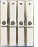 4 WHITE CLOTHESPIN CLIP REFRIGERATOR memo MAGNETS NEW