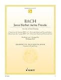 Produkt-Bild: Jesus bleibet meine Freude: Choral aus der Kantate Nr. 147 "Herz und Mund und Tat und Leben". BWV 147. Klarinette (in B) und Klavier. (Edition Schott Einzelausgabe)