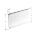 CRL Clear "T" Type Shower Door Bottom Seal and Wipe - 36 in long