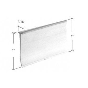 CRL Clear T Type Shower Door Bottom Seal and Wipe - 36 in long