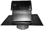8" Galvanized Steel roof cap with Backdraft Damper - Duct Connection & Screened Exhaust Opening - RC8 Fantech-RC8