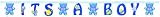 It's a Boy Baby Shower Party Letter Banner - (3 Banners)