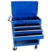 Heavy Duty Portable Tool Chest &amp; Service Cart 4+ Drawers - 600 LB Capacity, Rebel Blue