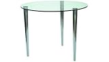 Clear square Glass Slender Pin Coffee Table 800 x 800 clear