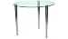 Clear Glass Slender Pin Coffee Table 1000 dia clear Image