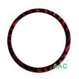 Animal Print Steering Wheel Cover - Zebra Red