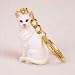 oriental shorthair - Oriental Shorthair Wht Keychain