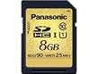 Panasonic RP-SDU08GE1K SDHC-Speicherkarte 8GB Geschwindigkeitsklasse 10 (UHS-I, Lesen bis 90MB/sek, Schreiben bis 25MB/sek)