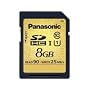 Panasonic RP-SDU08GE1K SDHC-Speicherkarte 8GB Gesc&hellip von Panasonic