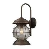 Landmark Lighting Manchester Outdoor Collection Wall Lantern in Burnt Bronze