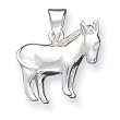Sterling Silver Donkey Pendant