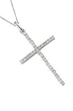 9ct Diamond Set Cross Pendant