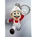 MARIO BROS.: White overalls fire Mario key chain