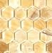 Honey Onyx Hexagon 1" (SAMPLE) Honed