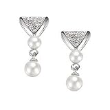 14k Gold, Double Pearl Earring