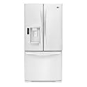 LG : LFX23961SW 22.6 cu. ft. French Door Refrigerator w/Water and Ice Dispenser - White