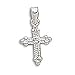 Small Fancy CZ Cross Charm
