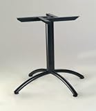 Gibraltar 38 Wide X-Shaped Table Base with Four Supports in Polished Chrome