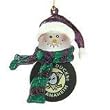 Anaheim Mighty Ducks 3" Acrylic Striped Home Run Snowman - NHL Hockey