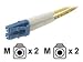 Belkin F2f802ll-15m 15-meter Singlemode Lc-lc Duplex Fiber Optic Patch Cable