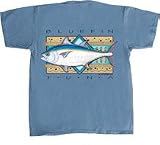 Flying Fisherman Native Angler Collection Blue Fin Tuna Short Sleeve Tee Shirt T1573 Large