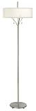 Slender Double Pull Brushed Nickel Floor Lamp