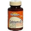 Natural Oyster Calcium 1000 Mg Plus Vitamin D Tablets, By Sundown - 100 Ea