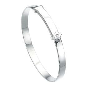 Star Bangle In Silver By D For Diamond In Co-ordinating Gift Box