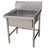 Whitehaus Freestanding Utility Sink Stainless Steel