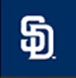 Rawlings Major League Baseball Team Helmet Decal Kit - San Diego Padres One Size