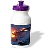VWPics Underwater Reefs - Lava flowing into the Pacific Ocean, Volcanoes National Park, Big Island, Hawaii - Water Bottles